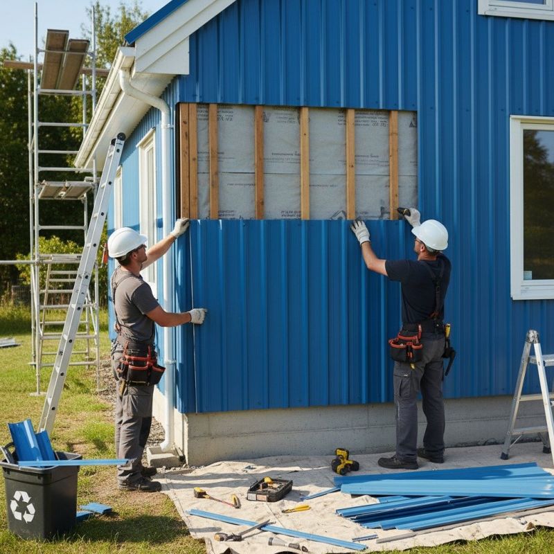 Corrugated Metal Siding Repair